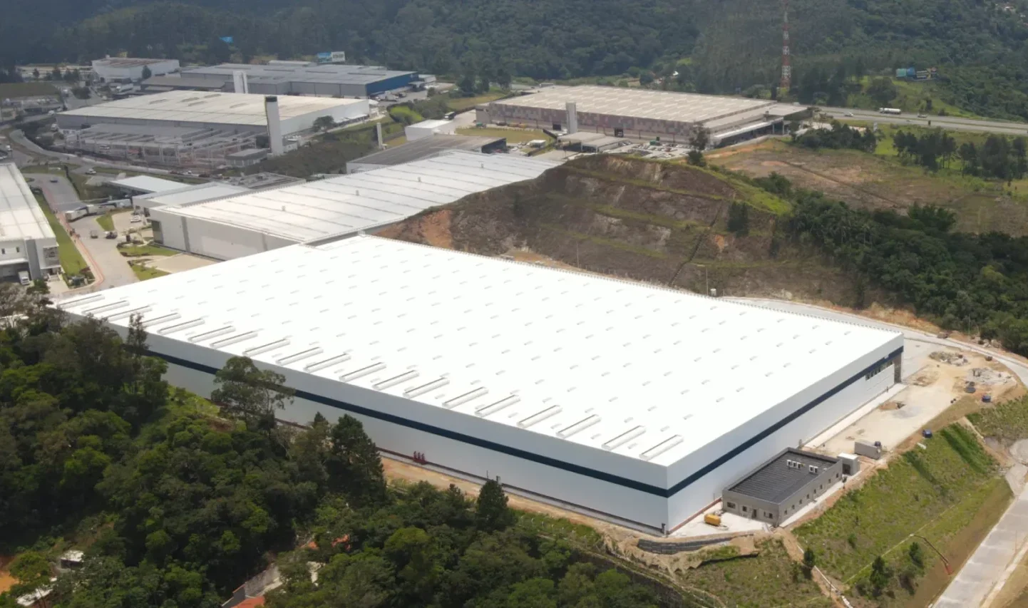 Vista aérea da unidade fabril Glass Coating